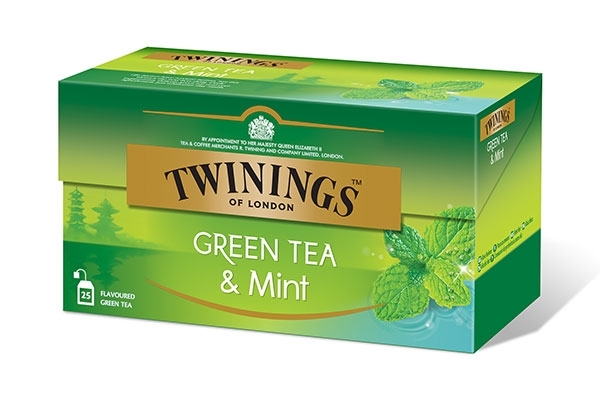 Grøn te med mynte i breve 25 stk.